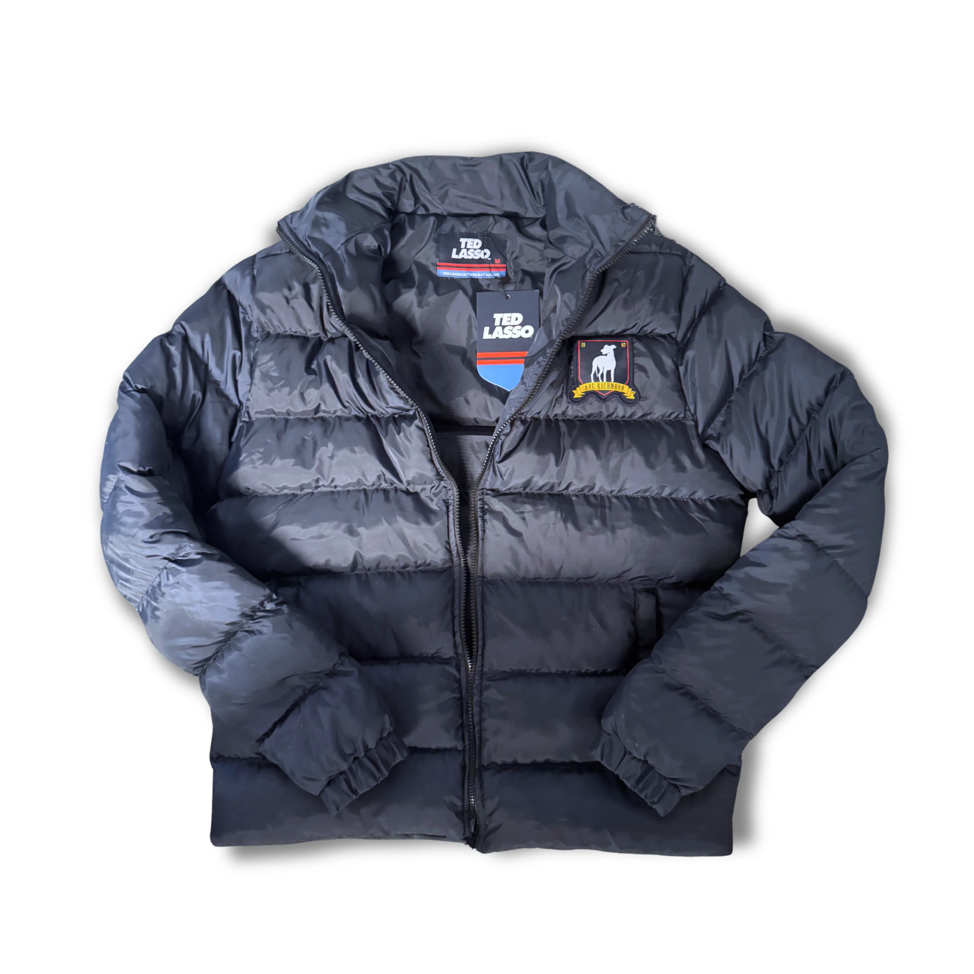 Puffer Coat Embroidered Richmond Crest - Image 3